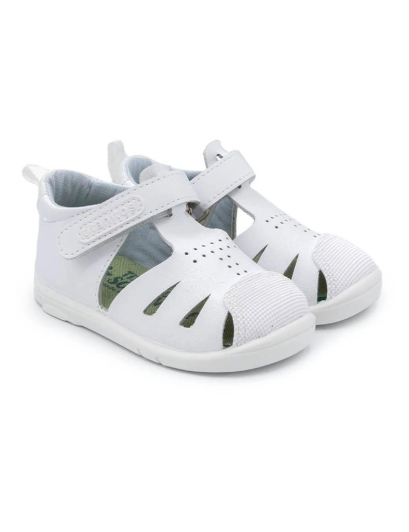 imagem de Sapatos esportivos infantis brancos Titanitos 27422-18 (Tallas 18-27)2