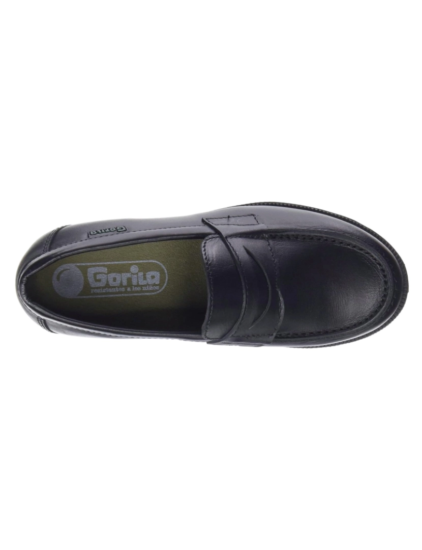 imagem de Mocassins de couro preto Gorila 27597-28 (Tamanhos 28 a 44)6