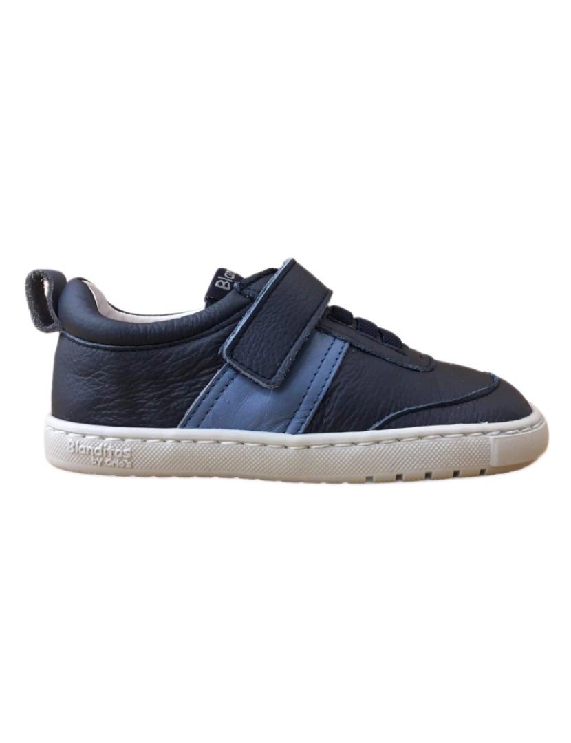 Crío's - Sapatos de esporte de couro azul do bebê frio 27592-25 (Tallas 25 a 35)