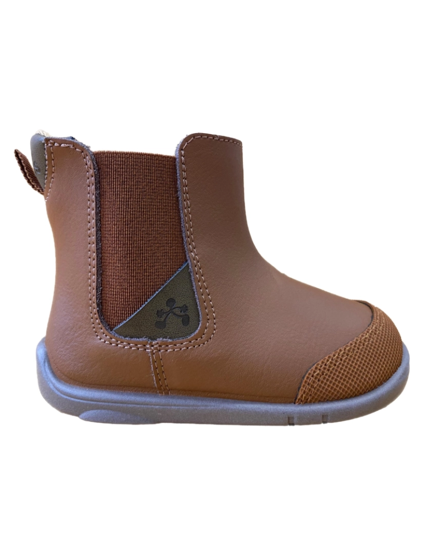 Titanitos - Botas de couro marrom do bebê 27994-21 (Tamanhos 21 a 28)