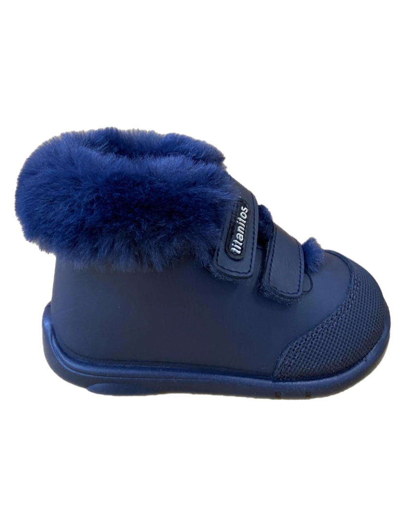 Titanitos - Botas de couro azul bebê pequeno 27996-20 (Tallas 20 a 26)