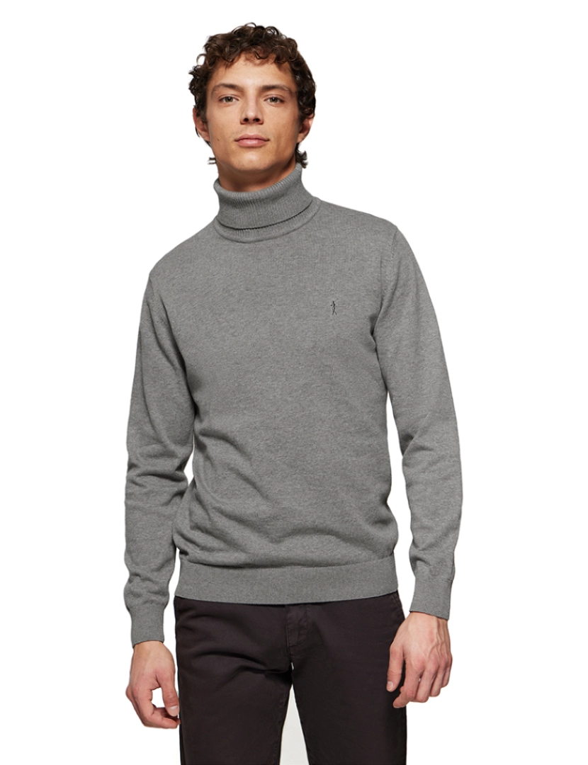 Polo Club - Pullover Homem Rigby Go Turtle Neck Vl 12Gg Cinza