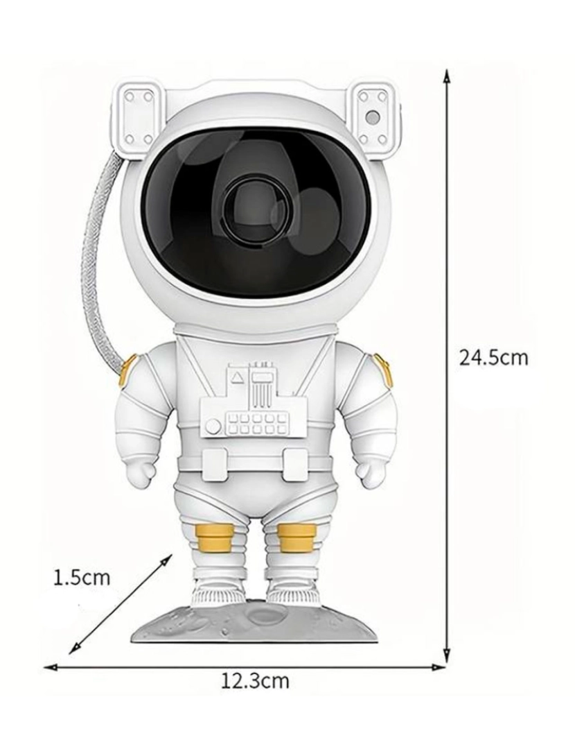 imagem de Lâmpada Luz Estrela Projetor Estrelas Astronauta Lua2