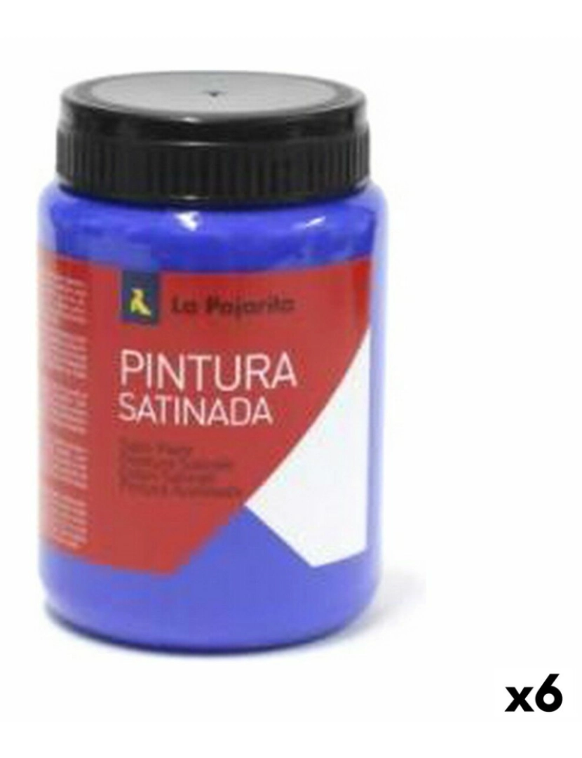 La Pajarita - Têmpera La Pajarita L-11 Acetinado Azul Océano Escolar (35 ml) (6 Unidades)