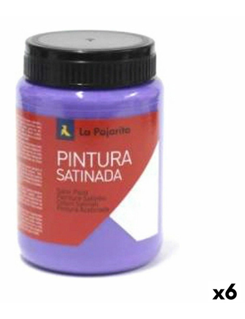 La Pajarita - Têmpera La Pajarita L-13 Violeta Acetinado Escolar (35 ml) (6 Unidades)