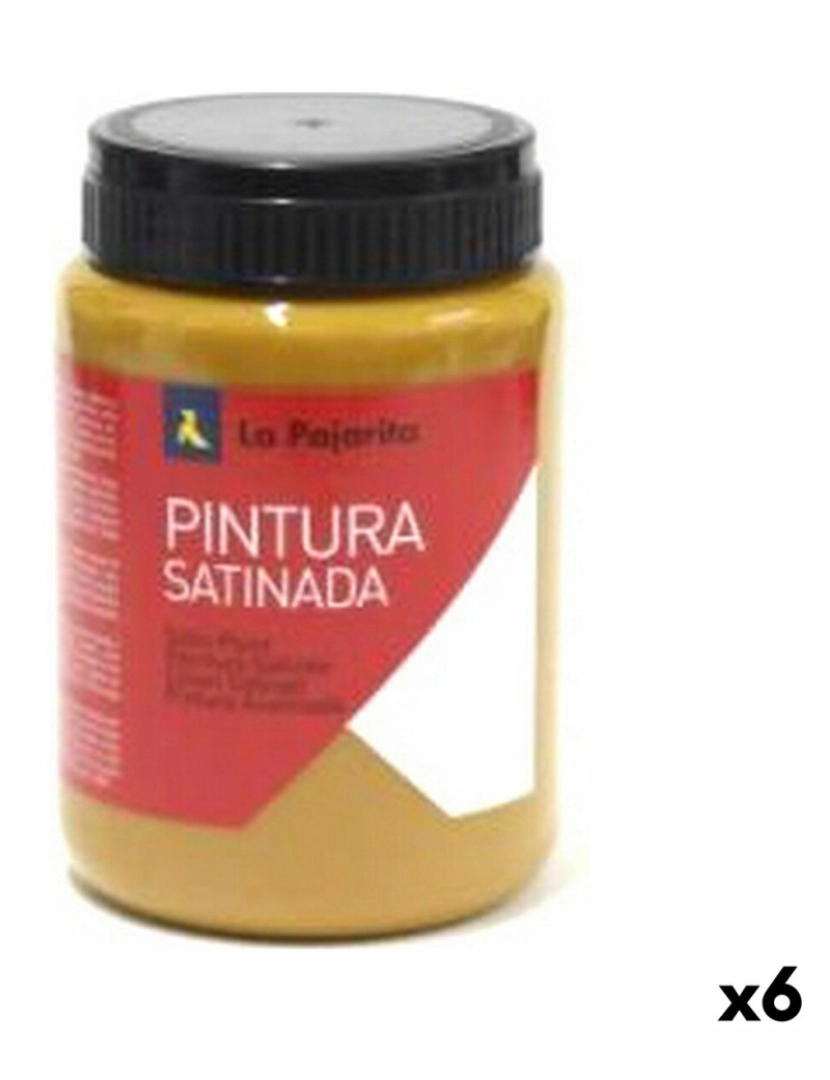 La Pajarita - Têmpera La Pajarita L-30 Acetinado Cor terracota Escolar (35 ml) (6 Unidades)