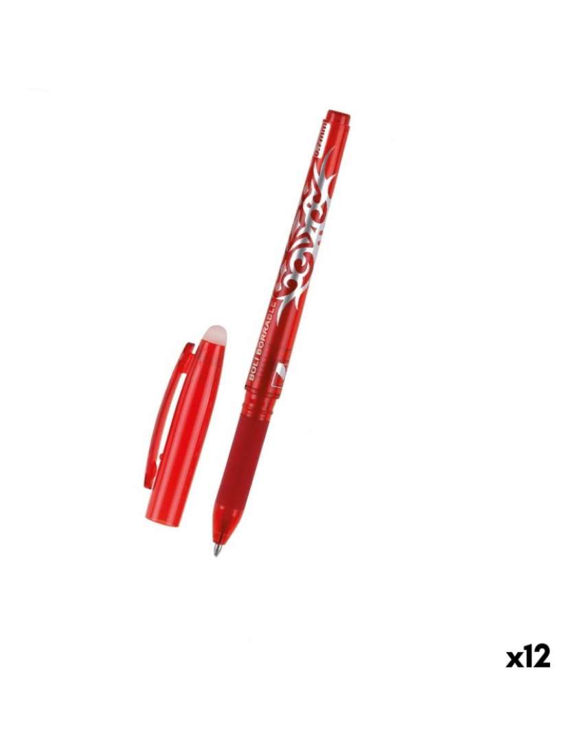 imagem de Caneta MP Click System Vermelho Tinta apagável 0,7 mm (12 Unidades)1