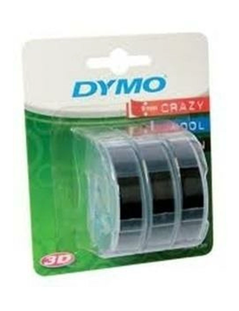 imagem de Cinta laminada para máquinas rotuladoras Dymo 84773 9 mm x 3 m Preto Branco (5 Unidades)2