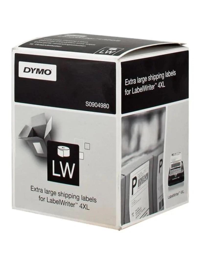 imagem de Rolo de Etiquetas Dymo LW 4XL Preto/Branco 104 x 159 mm (12 Unidades)2