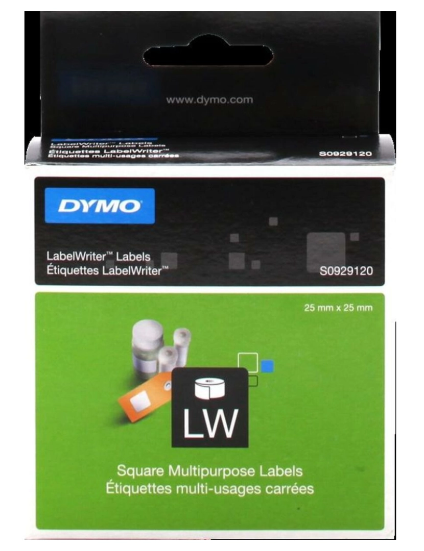 imagem de Carreto de fita Dymo LabelWriter 25 x 25 mm Branco Etiquetas (6 Unidades)2