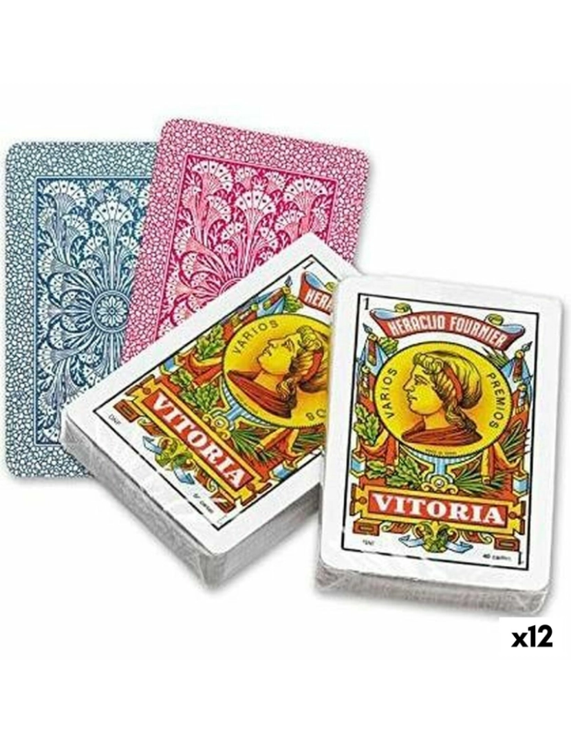 imagem de Baralho Naipes Espanhóis (40 Cartas) Fournier 12 Unidades (61,5 x 95 mm)1