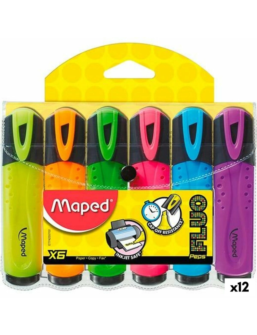 Maped - Marcador Fluorescente Maped Peps Classic Multicolor (12 Unidades)
