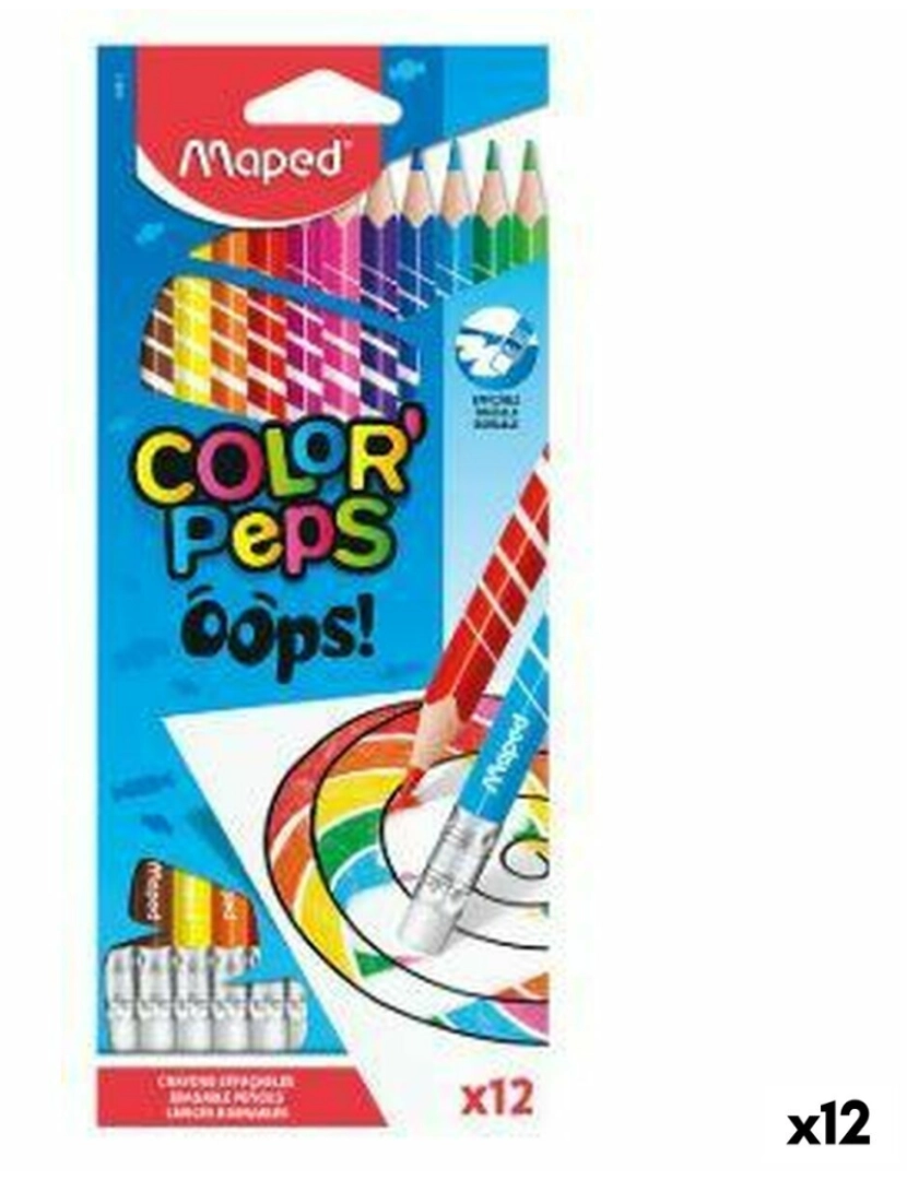 Maped - Lápis de cores Maped Color' Peps Multicolor 12 Peças (12 Unidades)