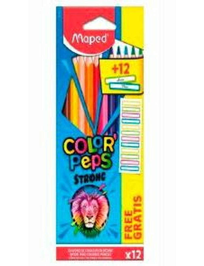 imagem de Lápis de cores Maped Color' Peps Strong Multicolor 12 Peças (12 Unidades)2