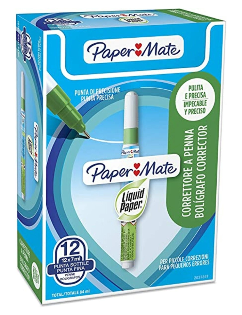 imagem de Corretor Líquido Paper Mate NP10 12 Peças 7 ml (12 Unidades)3