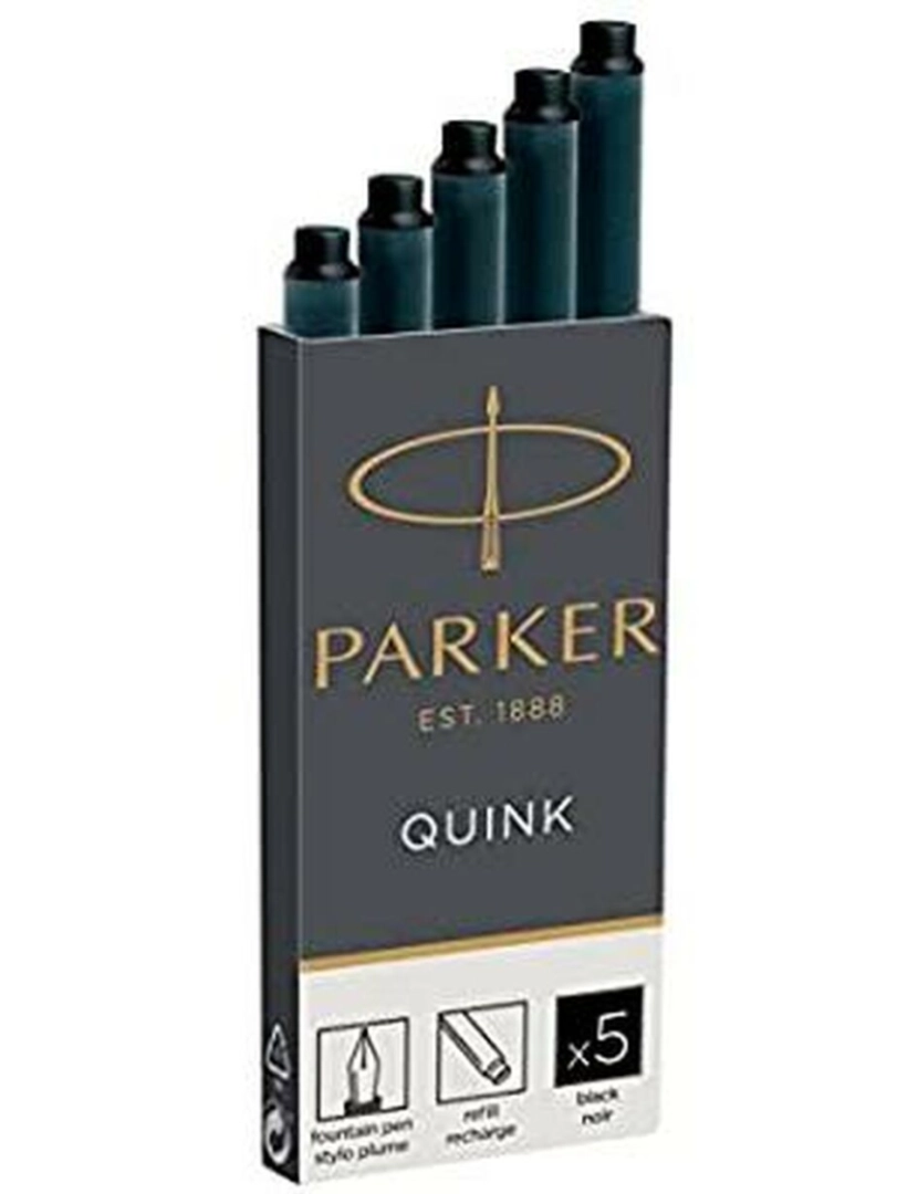 imagem de Recarga de tinta para caneta Parker Quink Preto (20 Unidades)2