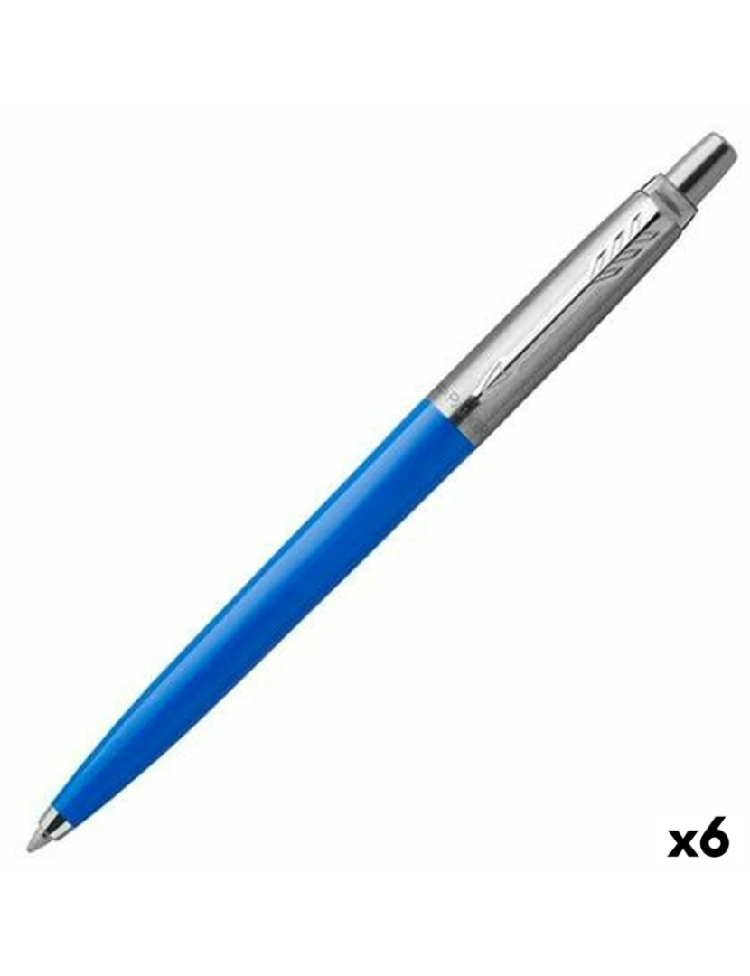 Parker - Caneta Parker Jotter Originals Azul Aço (6 Peças)