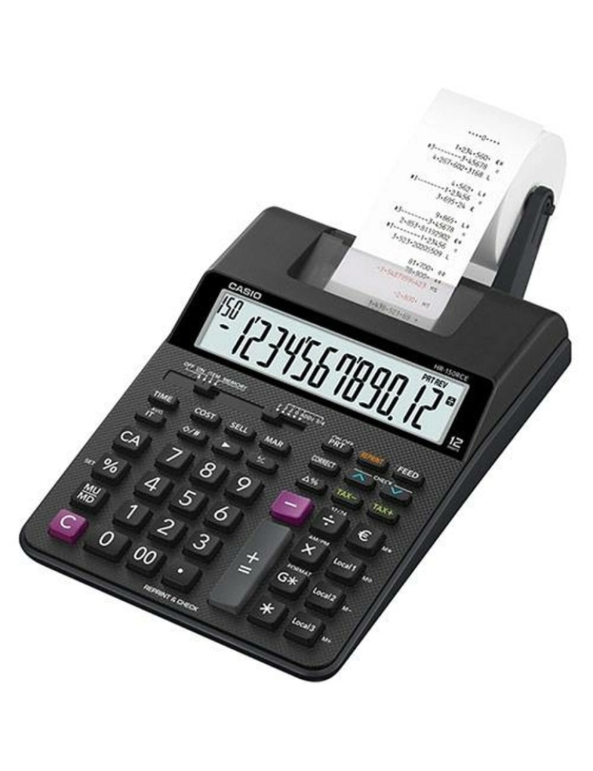 imagem de Calculadora impressora Casio HR-150RCE Preto (10 Unidades)2