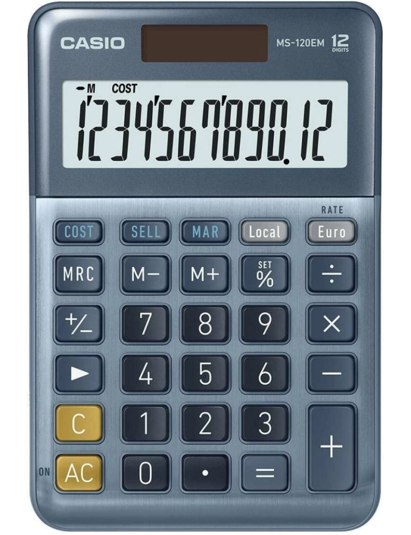 imagem de Calculadora Casio MS-100EM Azul (10 Unidades)2