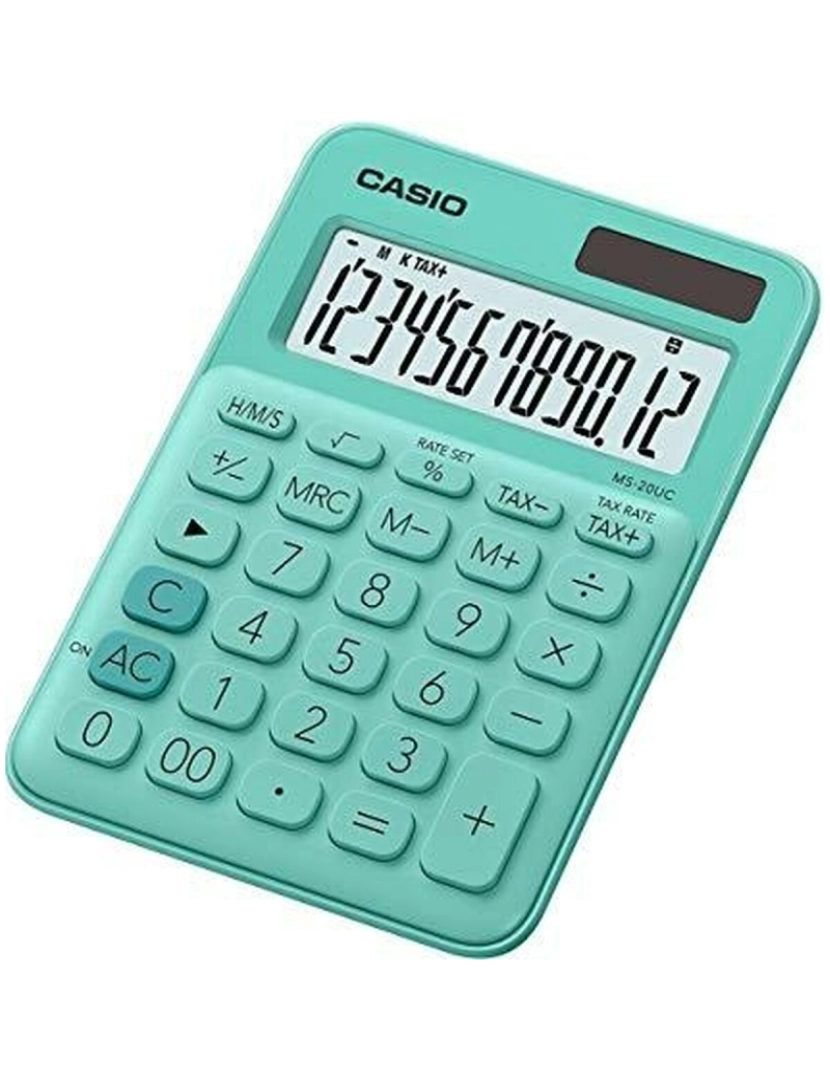 imagem de Calculadora Casio MS-20UC Verde 2,3 x 10,5 x 14,95 cm (10 Unidades)2