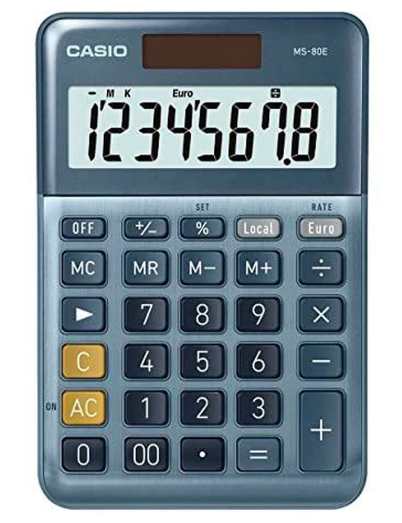 imagem de Calculadora Casio MS-80E Azul (10 Unidades)2