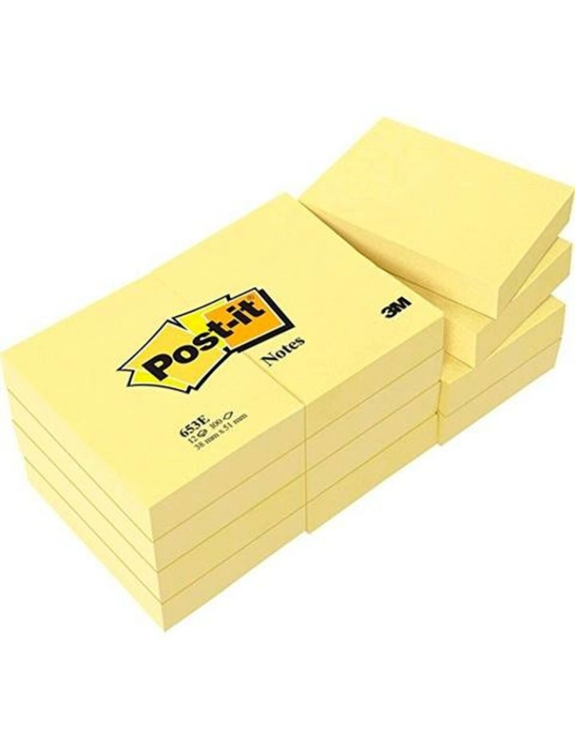 imagem de Bloco de Notas Post-it 38 x 51 mm Amarelo (15 Unidades)2