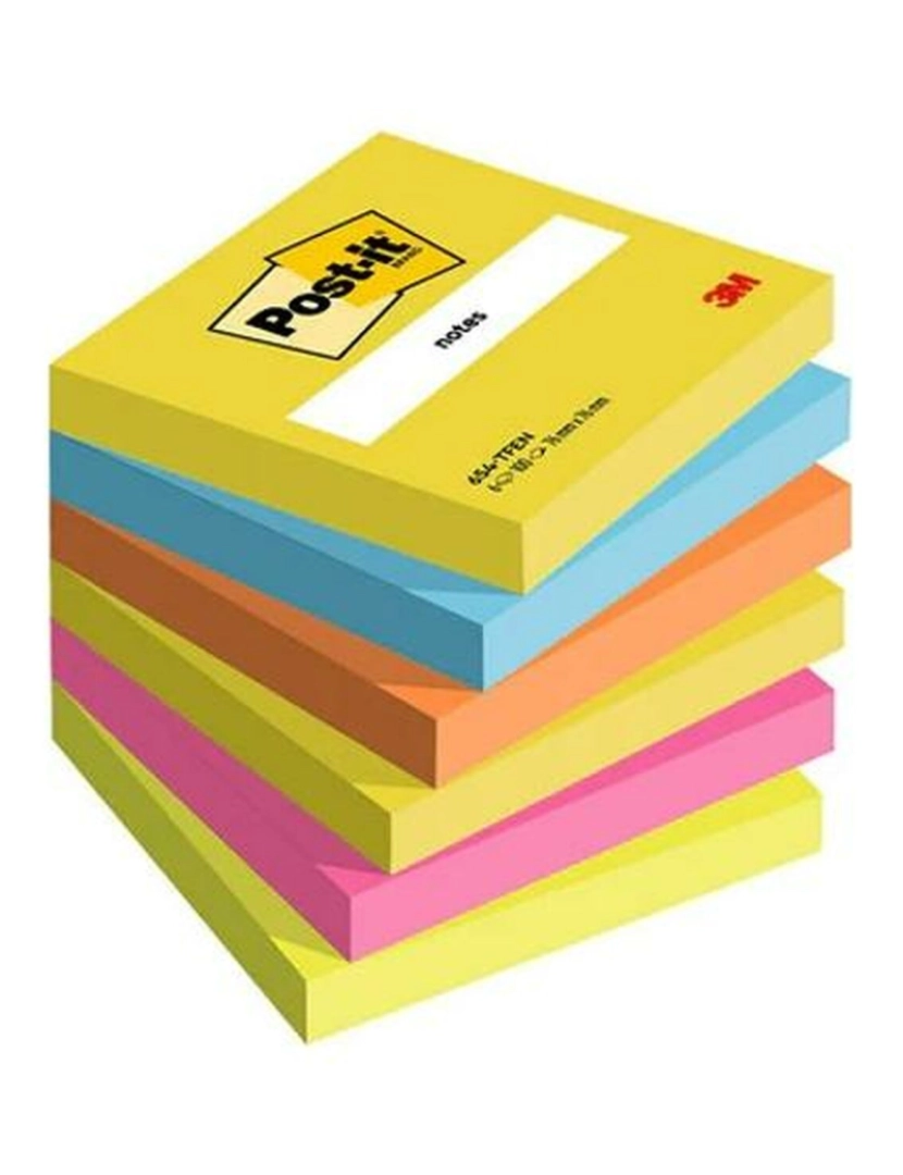 imagem de Bloco de Notas Post-it 76 x 76 mm Multicolor 100 Folhas (12 Unidades)2