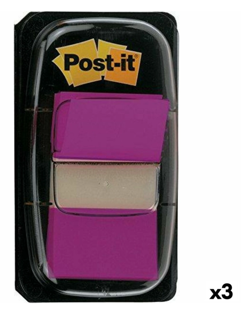 Post-It - Notas Adesivas Post-it Index 25 x 43 mm Violeta (3 Unidades)