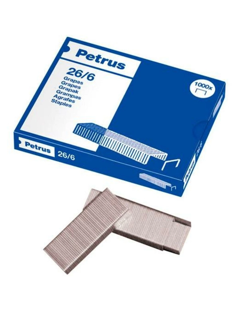 Petrus - Grampos Petrus 26/6 6 mm (20 Unidades)