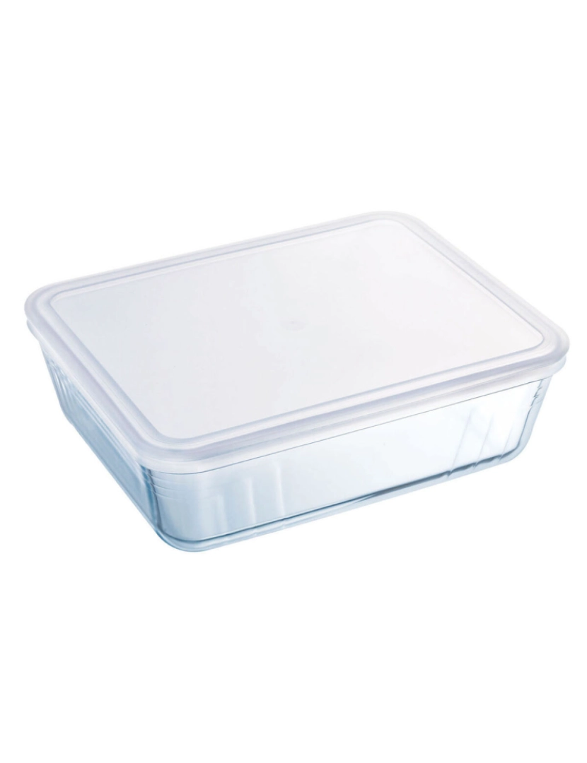 imagem de Lancheira Retangular com Tampa Pyrex Cook & Freeze 19 x 14 x 5 cm 800 ml Transparente Silicone Vidro (6 Unidades)2