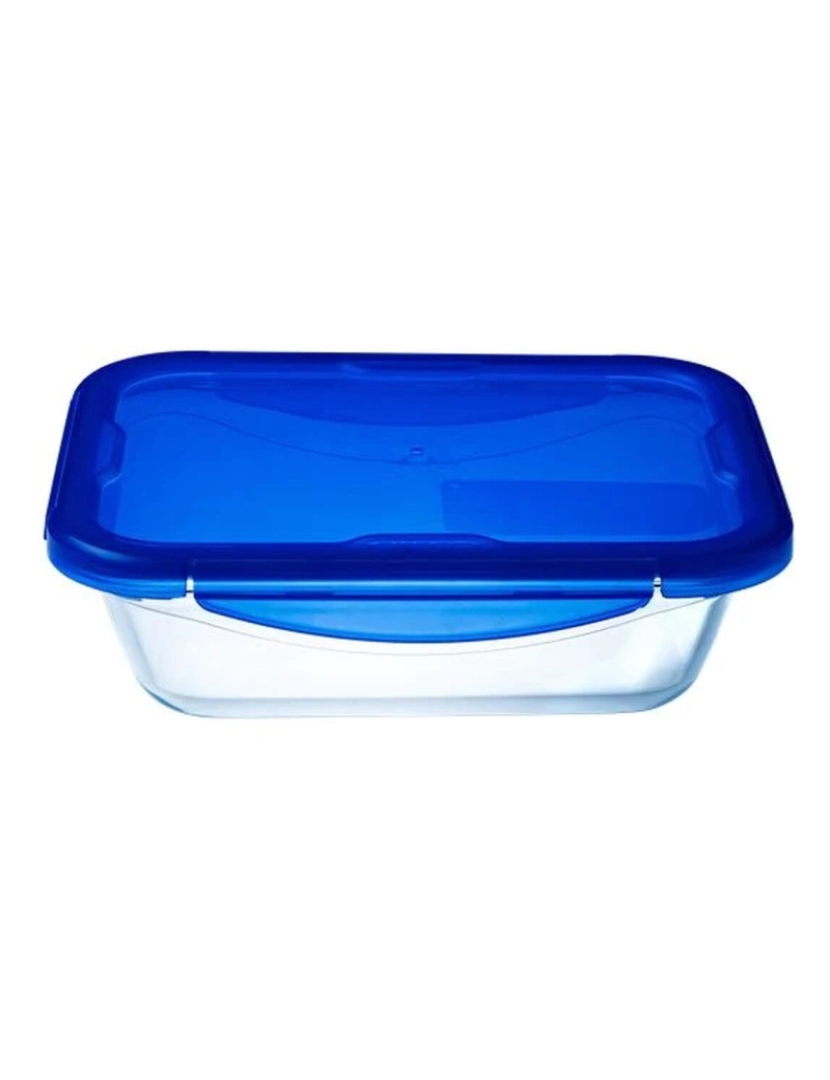 imagem de Lancheira Hermética Pyrex Cook&go 30 x 23 cm 3,3 L Retangular Azul Vidro (4 Unidades)2