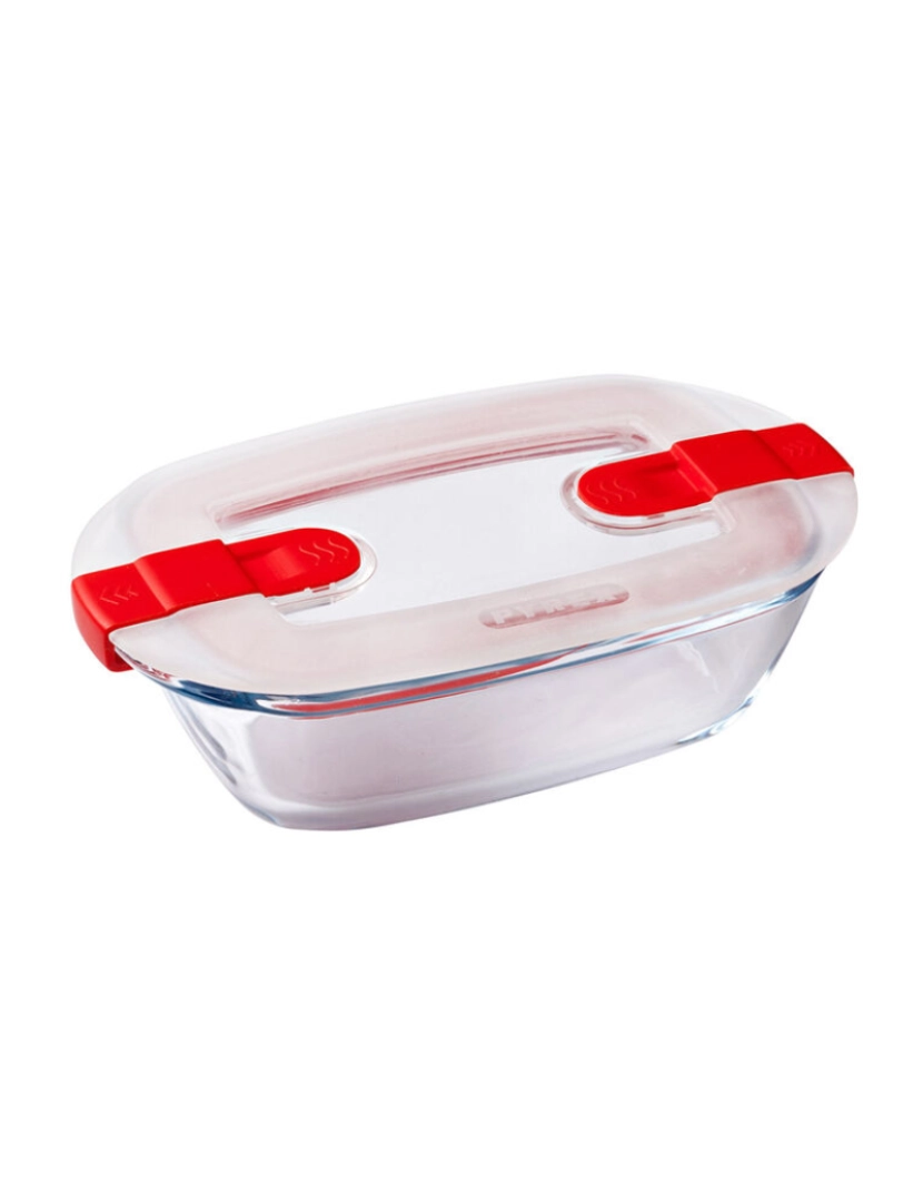 imagem de Lancheira Hermética Pyrex Cook & Heat Retangular 400 ml 17 x 10 x 5 cm Transparente Vidro (5 Unidades)4