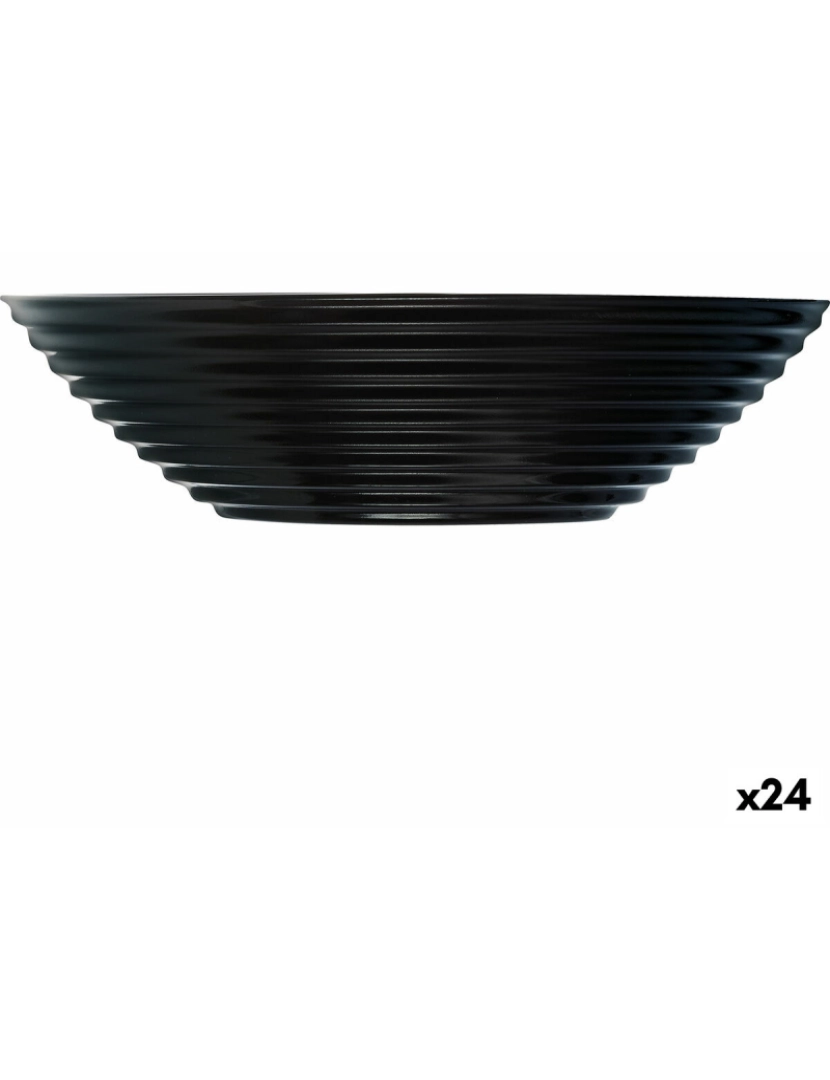 Luminarc - Tigela Luminarc Harena Sopa 20 cm Preto Vidro (24 Unidades)