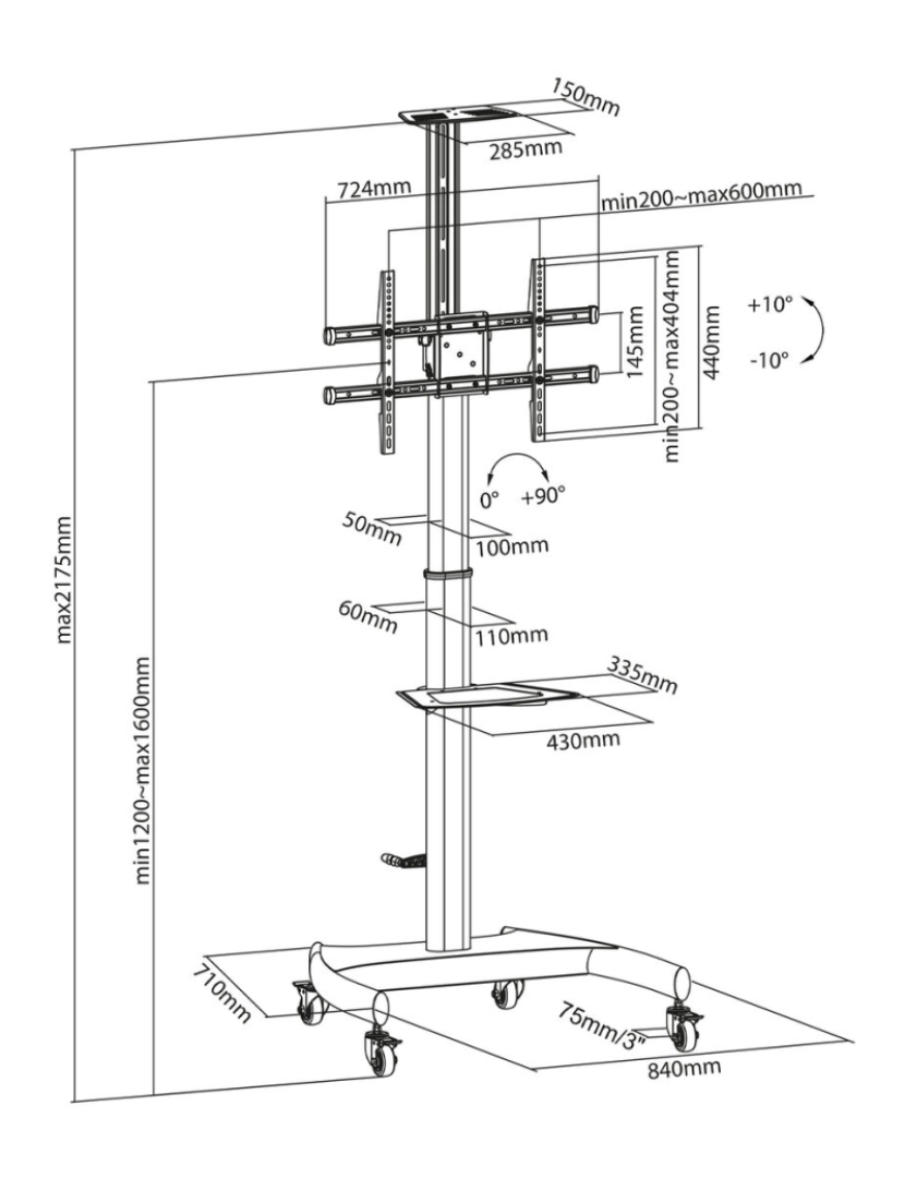 imagem de Trólei Aisens FT70TE-169 50 kg3