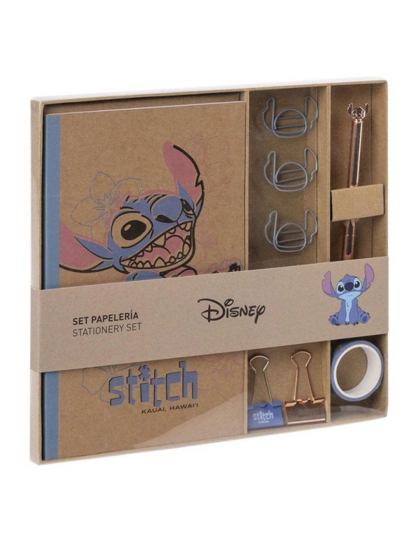 Stitch - Set de Papelaria Stitch 10 Peças Azul