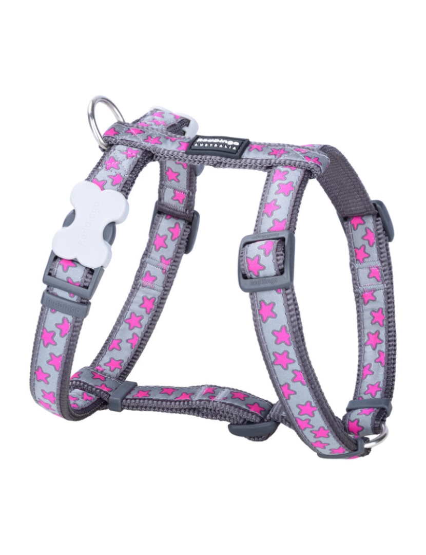 imagem de Arnês para Cães Red Dingo STYLE HOT PINK ON COOL GREY 45-66 cm 36-59 cm1