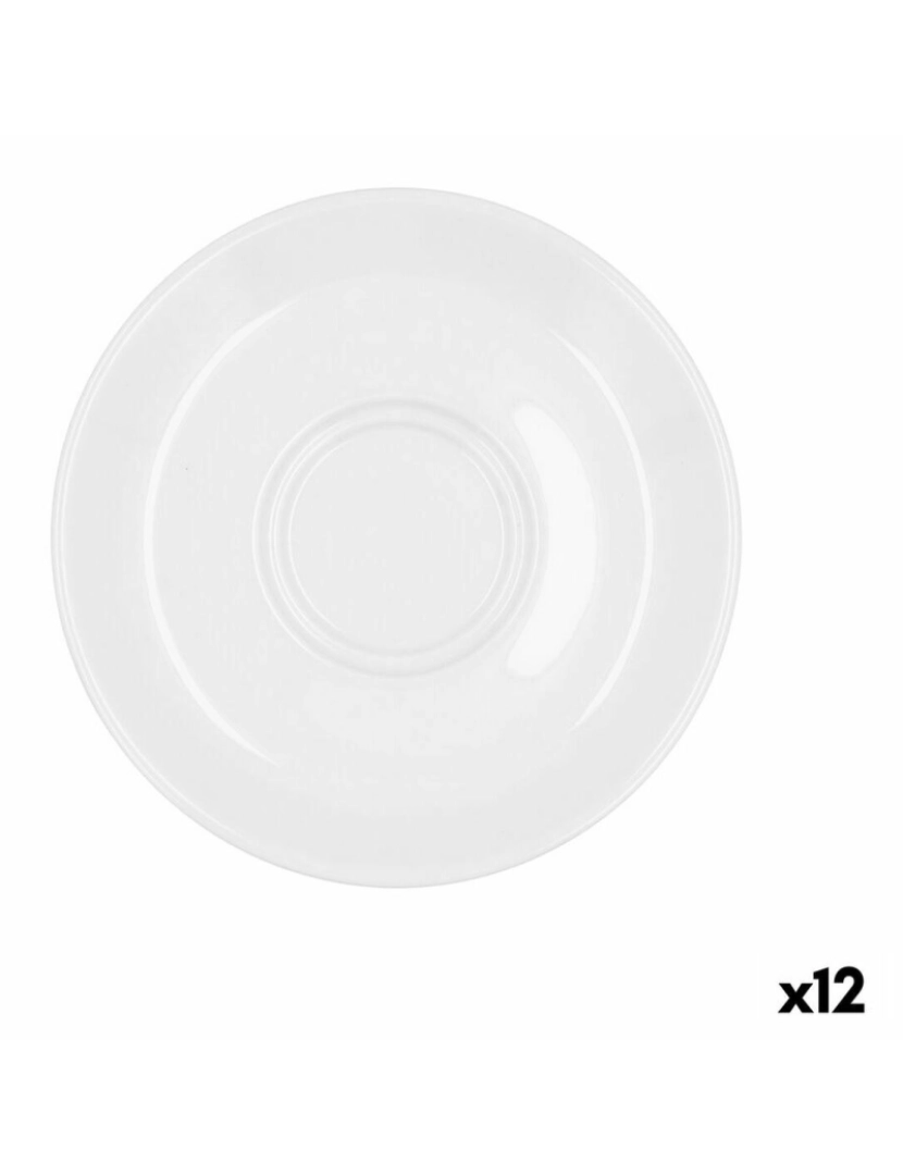 imagem de Prato Bidasoa Glacial Ø 15 cm Branco Cerâmica (12 Unidades) (Pack 12x)2