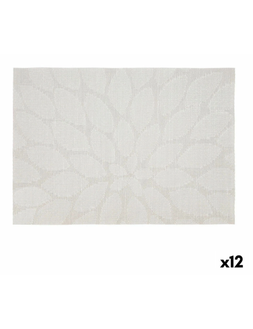 imagem de Individuais Bidasoa Ikonic Folhas Cinzento PVC (45 x 30 cm) (Pack 12x)2