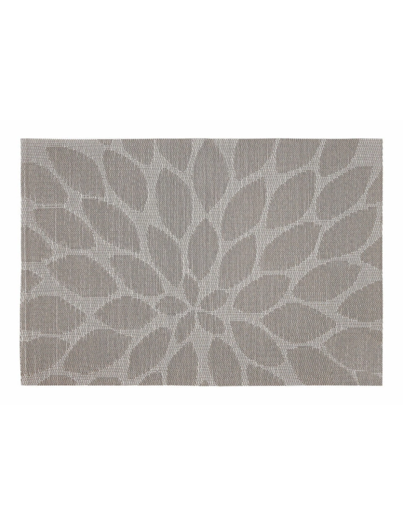 imagem de Individuais Bidasoa Ikonic Folhas Cinzento PVC (45 x 30 cm) (Pack 12x)1