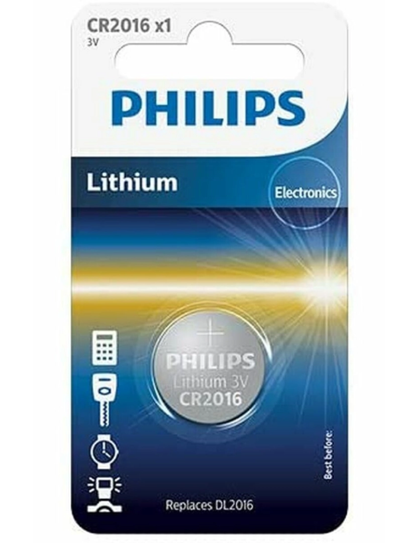 imagem de Pilhas Philips CR2016/01B 3 V1