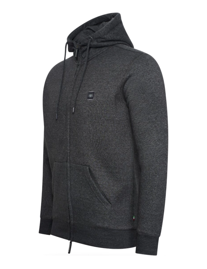 imagem de Cappuccino Italia Fleece Zip Hood Cinza1