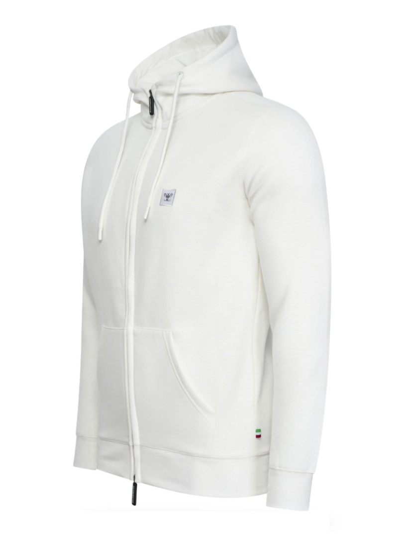 imagem de Cappuccino Italia Fleece Zip Hood Branco1