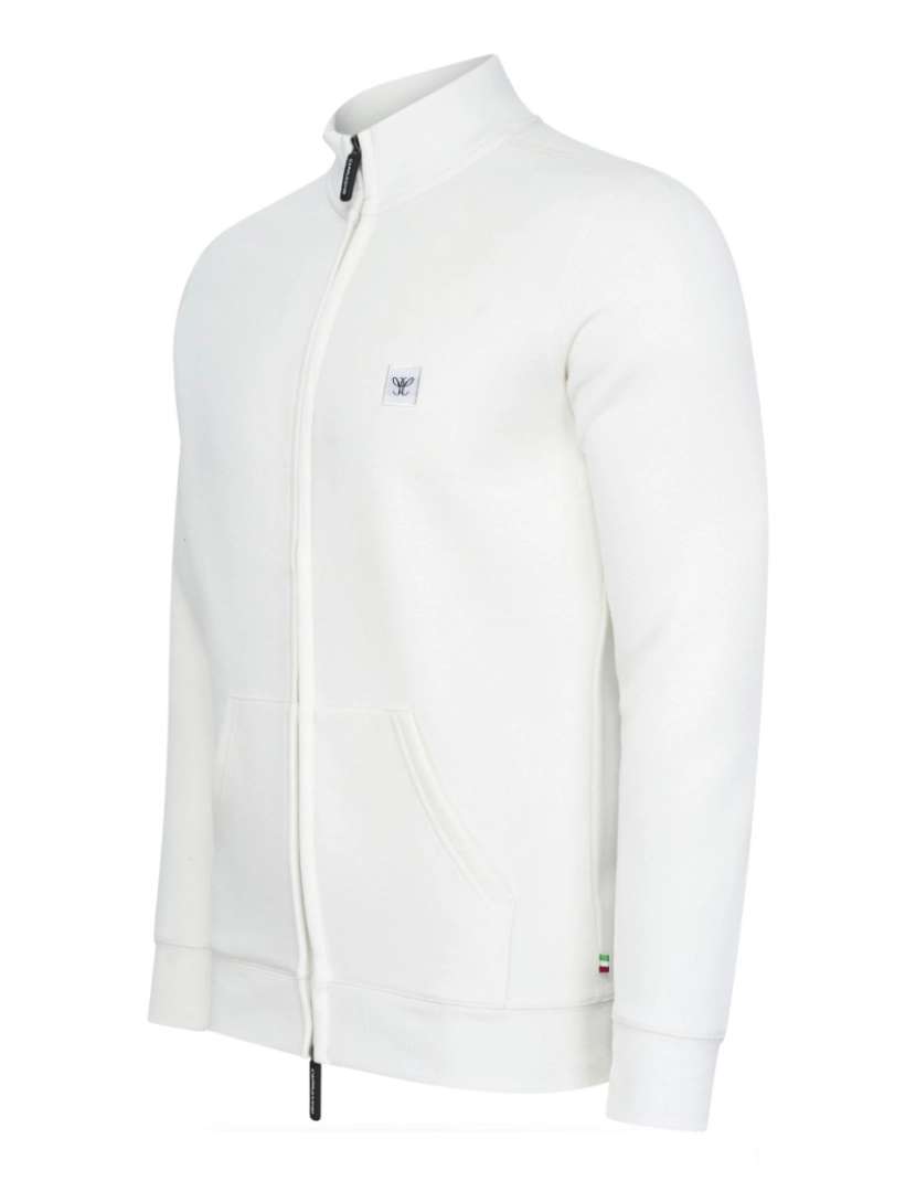 imagem de Cappuccino Italia Fleece Zip Jack Branco1