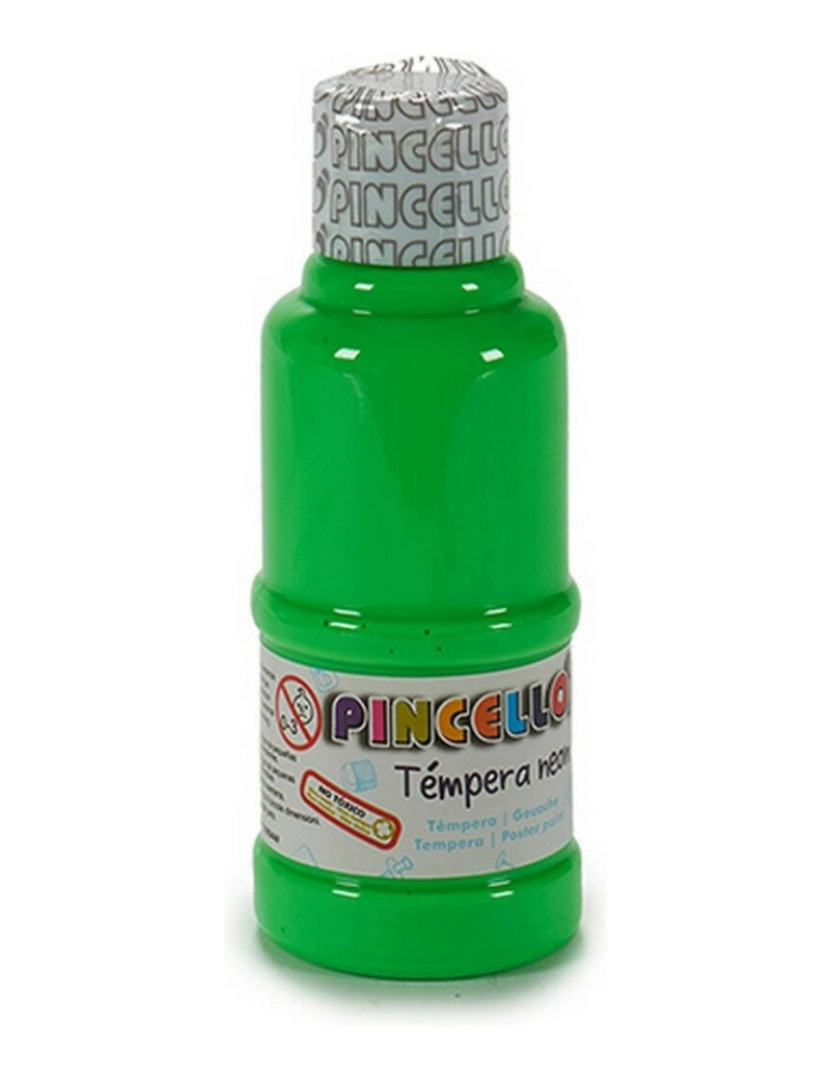 Pincello - Têmperas Neon Verde 120 ml (12 Unidades)