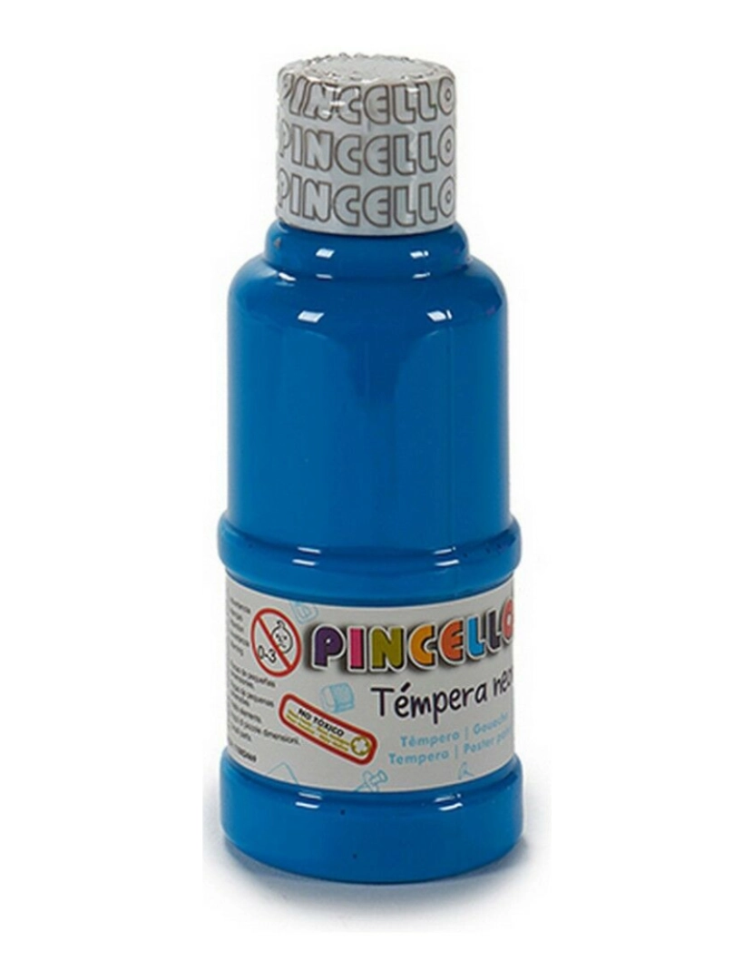 Pincello - Têmperas Neon Azul 120 ml (12 Unidades)