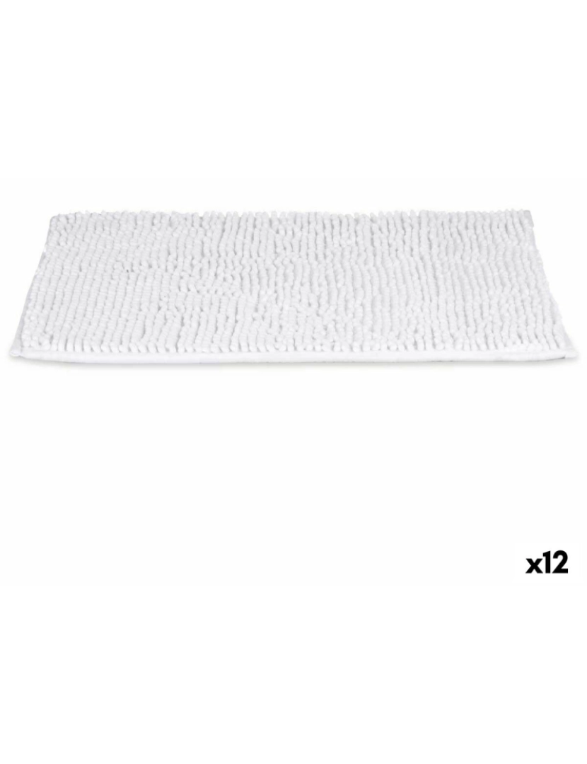 Berilo - Tapete de banho 40 x 60 cm Branco (12 Unidades)