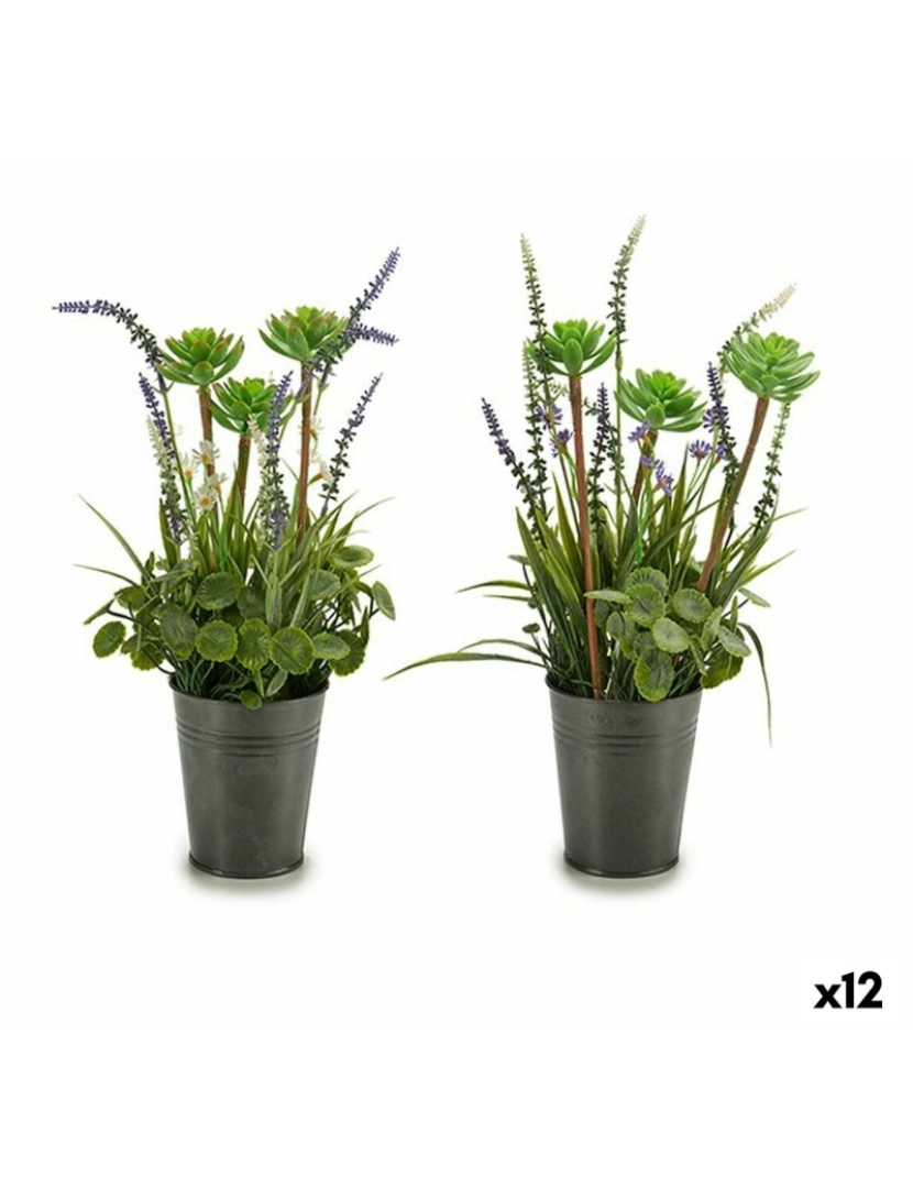 imagem de Planta Decorativa Lavanda Metal Plástico 13 x 40 x 13 cm (12 Unidades)1