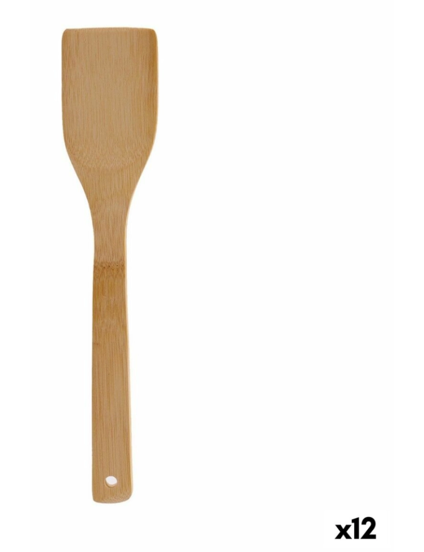 Kinvara - Espátula de Cozinha 30 x 6,3 x 0,6 cm Madeira Bambu (12 Unidades)