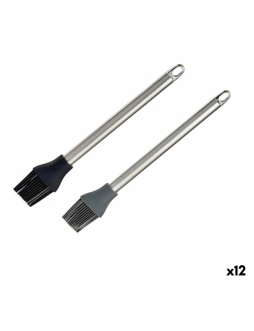 Kinvara - Pincel de Cozinha Silicone Aço inoxidável 28 x 4,5 X 2 cm (12 Unidades)