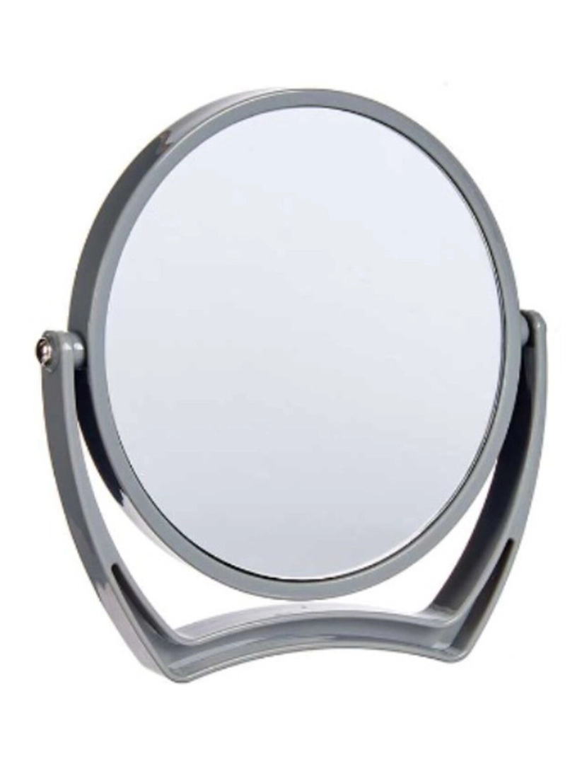 imagem de Espelho de Aumento Cinzento Cristal Plástico 19 x 18,7 x 2 cm (6 Unidades)2